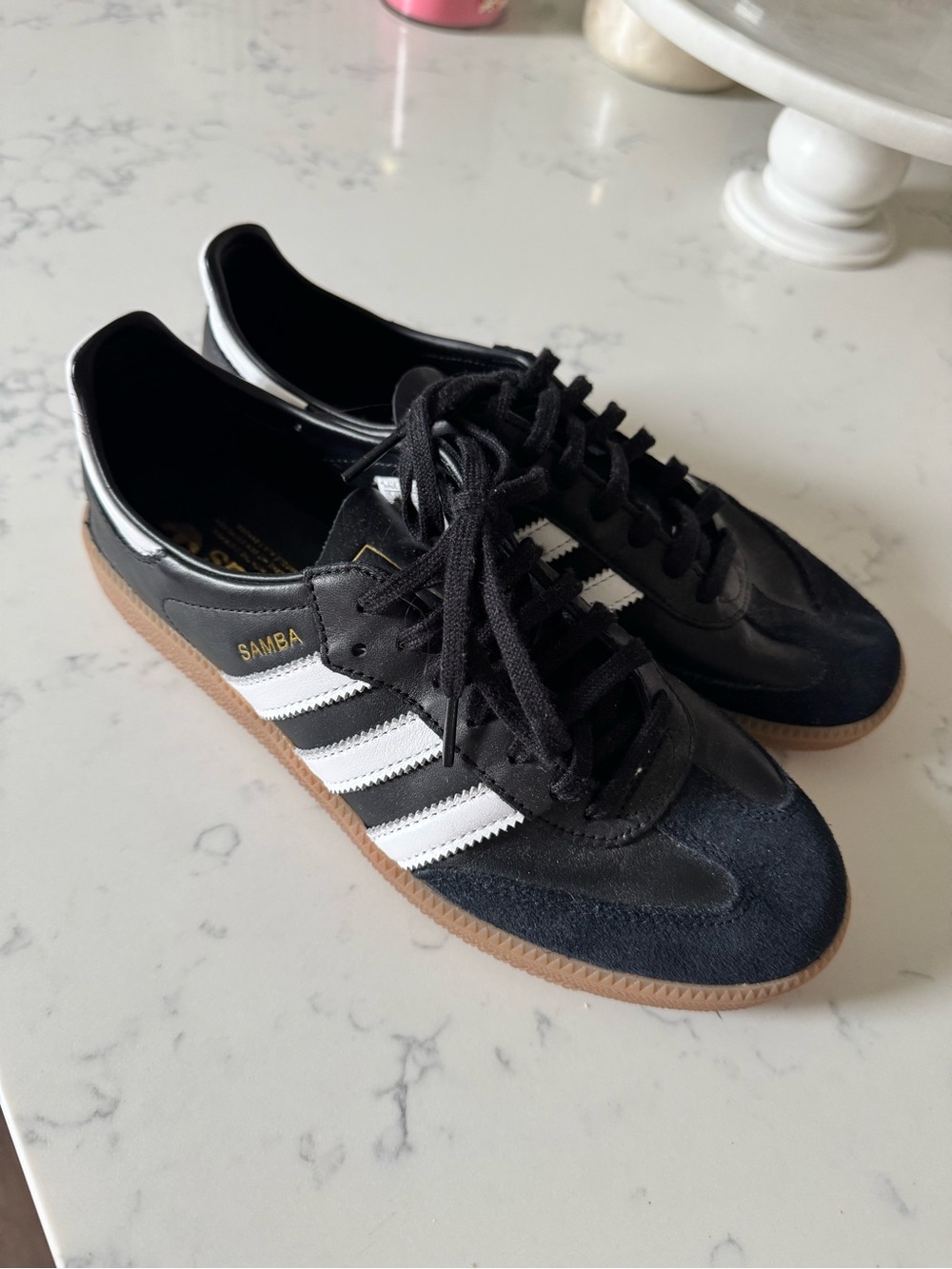 Adidas OG Samba Black White Gum Low-Top Athletic Shoes